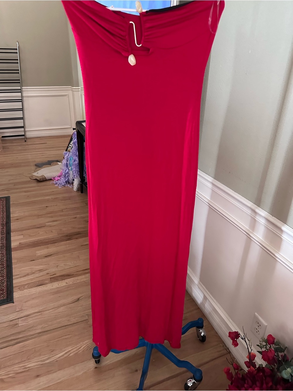 Altar'd State Bold Red Maxi Skirt